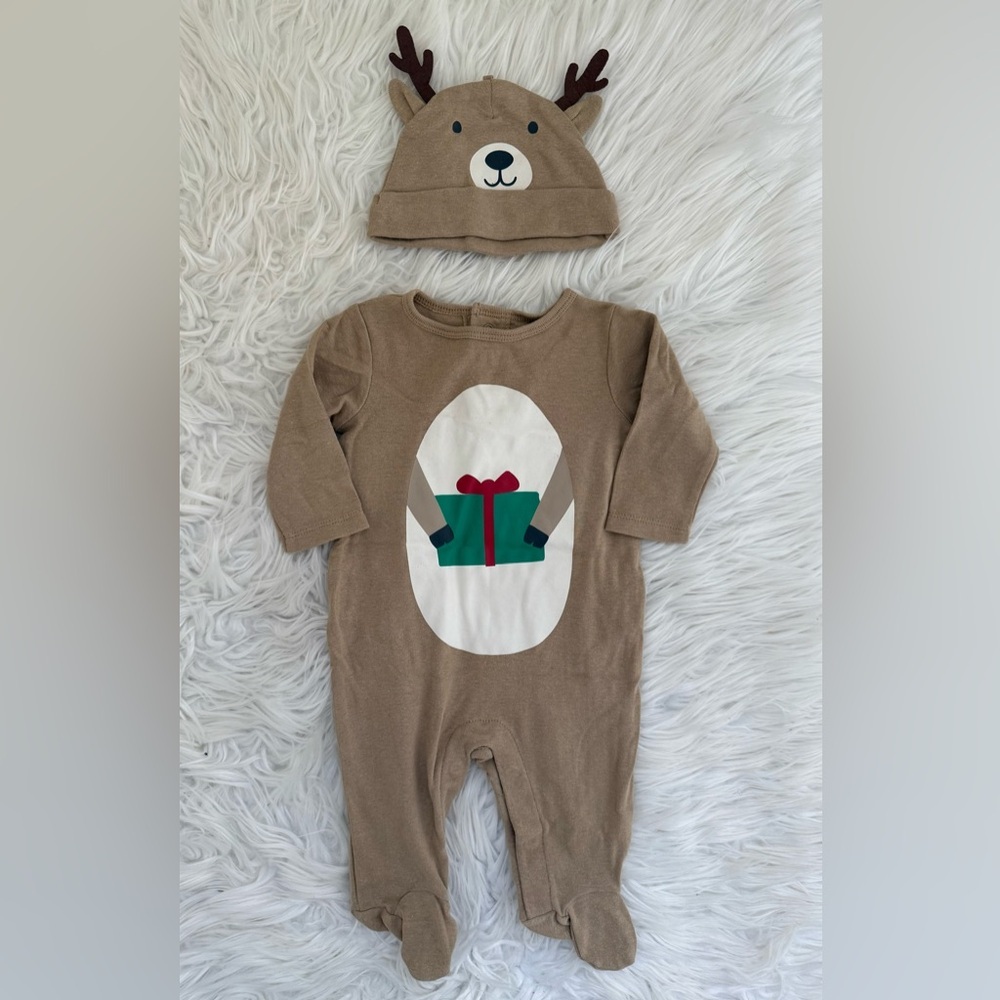 Carter’s Reindeer Onesie and Hat
